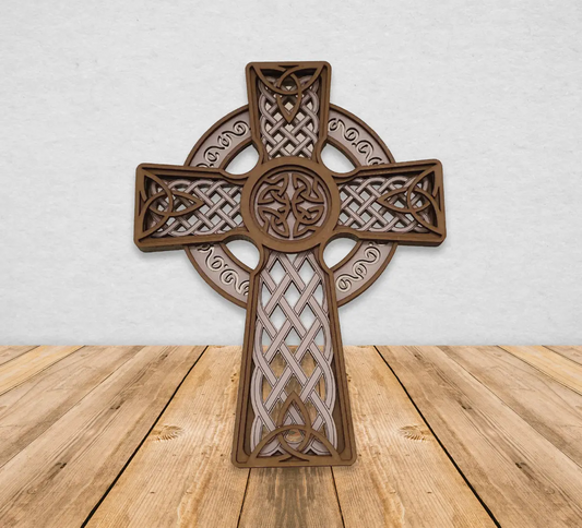 Personalized 3-D Wooden Cross Engraved Angel Tree Designs