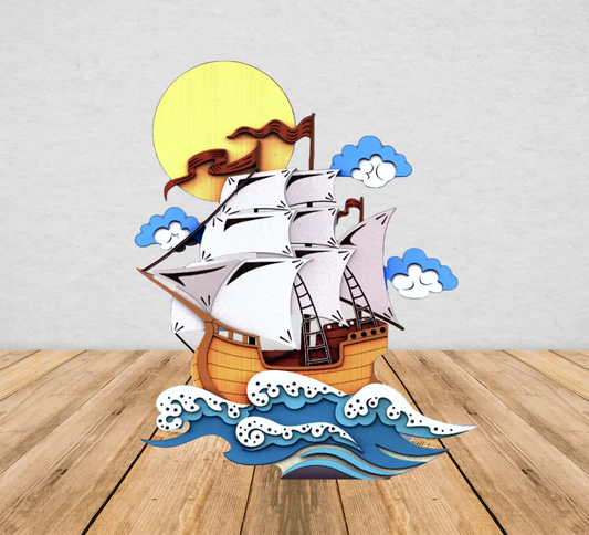 Ship Sailing Ocean Moon Night Room Decoration Wall Hanging Kids Bedroom Angel Tree Designs